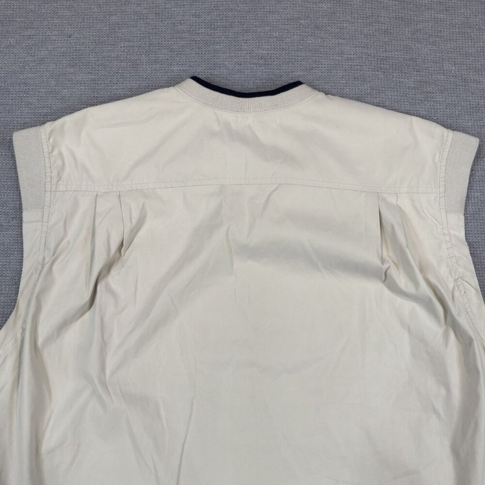 Izod X-Treme Friction Golfwear Vest Mens Large V-Neck Sleeveless Light Khaki - Picture 3 of 11